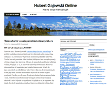 Tablet Screenshot of hubertgajewski.com